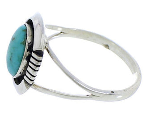 Sterling Silver Southwest Jewelry Turquoise Ring Size 5-3/4 YX34799